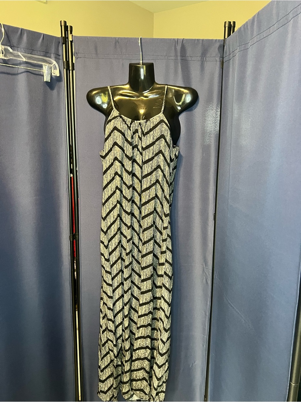 Merona Black and White Chevron Maxi Dress
